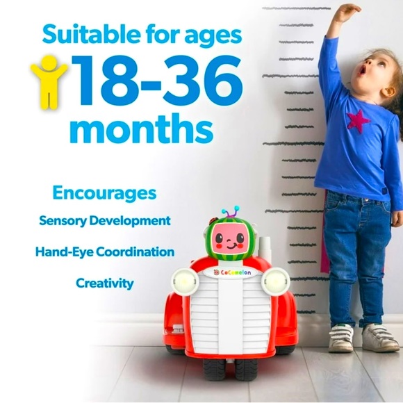 Spark 6 Volt Cocomelon Interactive Tractor Ride-On - Picture 3 of 3